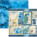 Набор бумаги для скрапбукинга Ciao Bella CBT061 "INDIGO", 30,5х30,5 см